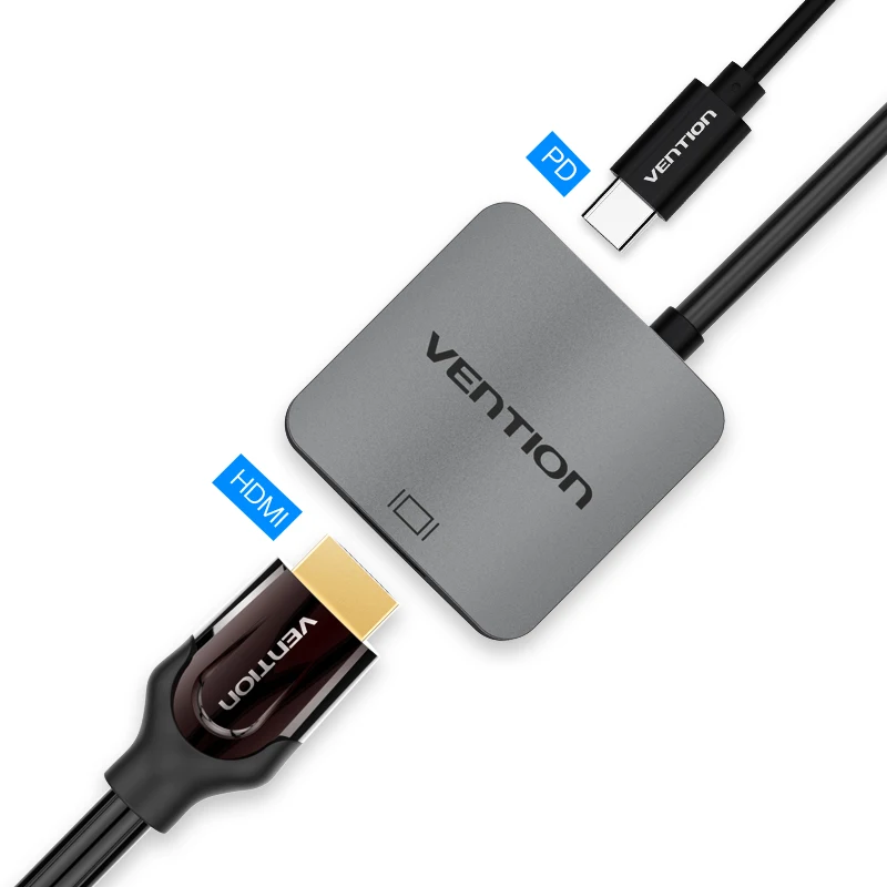 Vention USB C HDMI 4K USB 3,1 type C на HDMI переходник с внутренней резьбой для VGA кабель huawei mate 10 usb type-c HDMI адаптер - Цвет: CGA