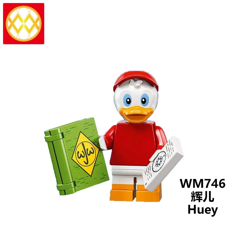 WM6066 Микки Дак белка битва Huey чип Дональд Дак мультфильм экшн строительные блоки рождественские подарки для детей