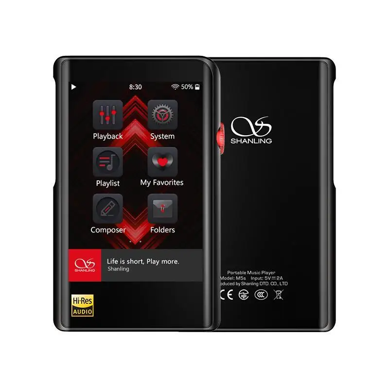 

Newest SHANLING M2X AK4490EN DSD256 32bit /384kHz Dual Bluetooth AptX LDAC Portable Music Player Hi-Res Audio Balanced Port MP3