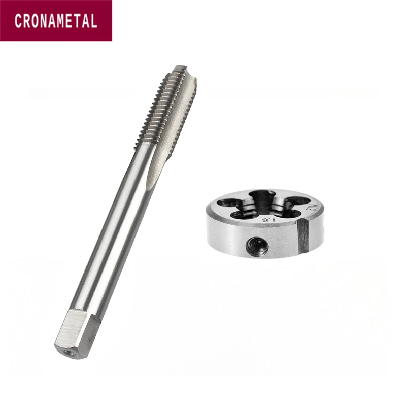 2pcs Rh Metric Screw Thread Hand Taps And Die Sets Hand Tools Sets