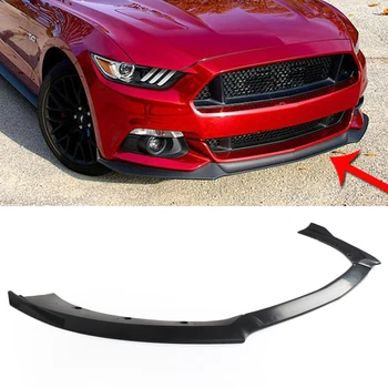 

For Ford Mustang Front Bumper Lip Chin Spoiler Wing Body Kit 2015 2016 2017 Matt Black Auto Car Accessories