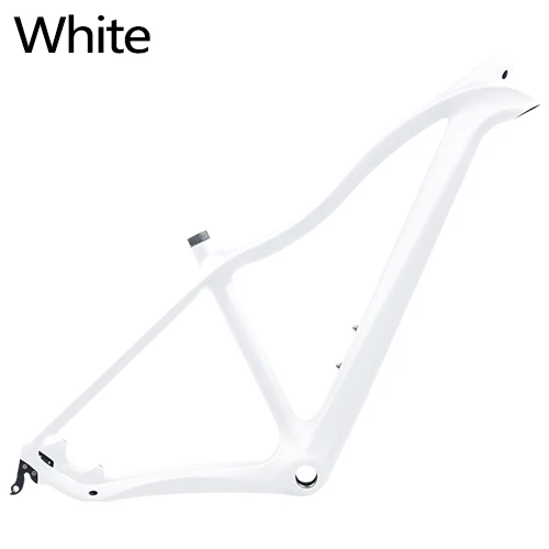 White Карбоновая рама mtb 29er велосипедная Рама Типа Беговая горная велосипедная рама дисковый тормоз подходит для 135*9 мм ступицы mtb рама 29 Жесткий Хвост - Цвет: White