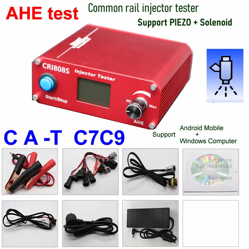 Multifunction Diesel Common Rail Injector tester CRI808S Solenoid/Piezo /AHE update CRI100 cri800 CRI808 KW608