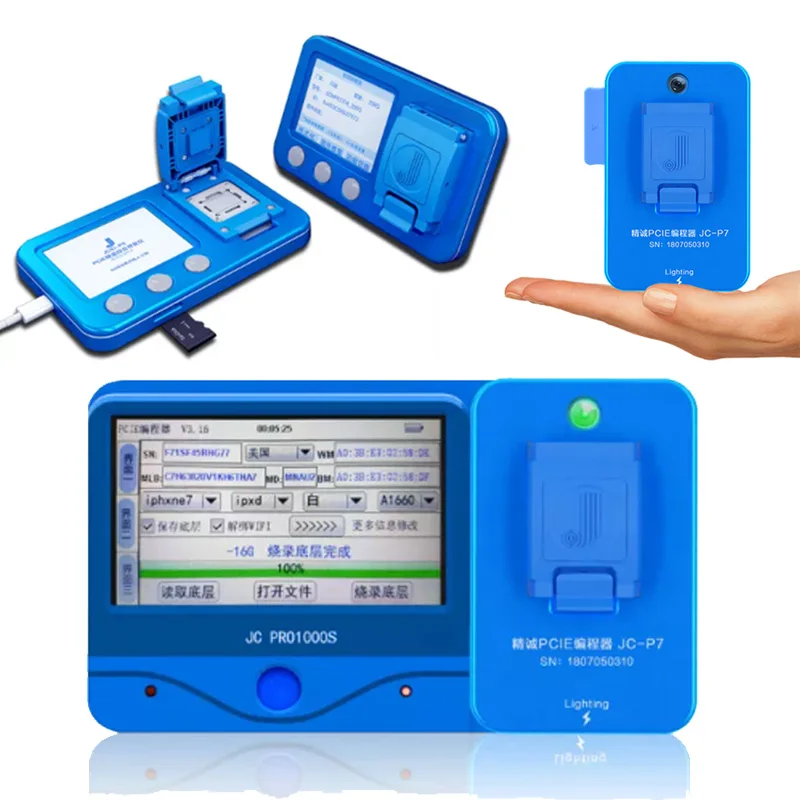 US $197.40 JC P7 NAND Read Write Error Remove PCIE Programmer BGA70 One Button Nand Repair For ip 5SE7PPROPad 57 Read Write WIFI Unlock