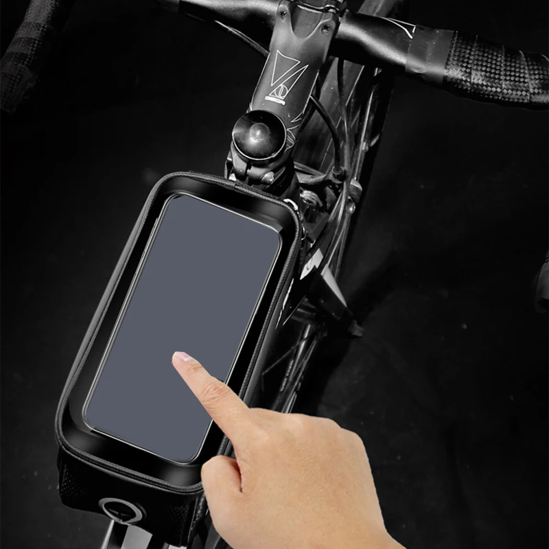 Чехол для велосипеда, телефона, gps, крепится, Жесткий Чехол, передняя рама велосипеда, черный, новинка