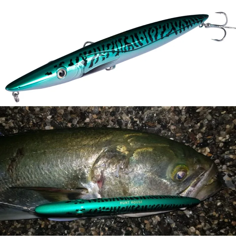 Hunthouse Espetron leurre walk dog pencil приманка 195 мм 44 г длинный Литой карандаш stickbait рыболовные приманки leerfish и bluefish topwater