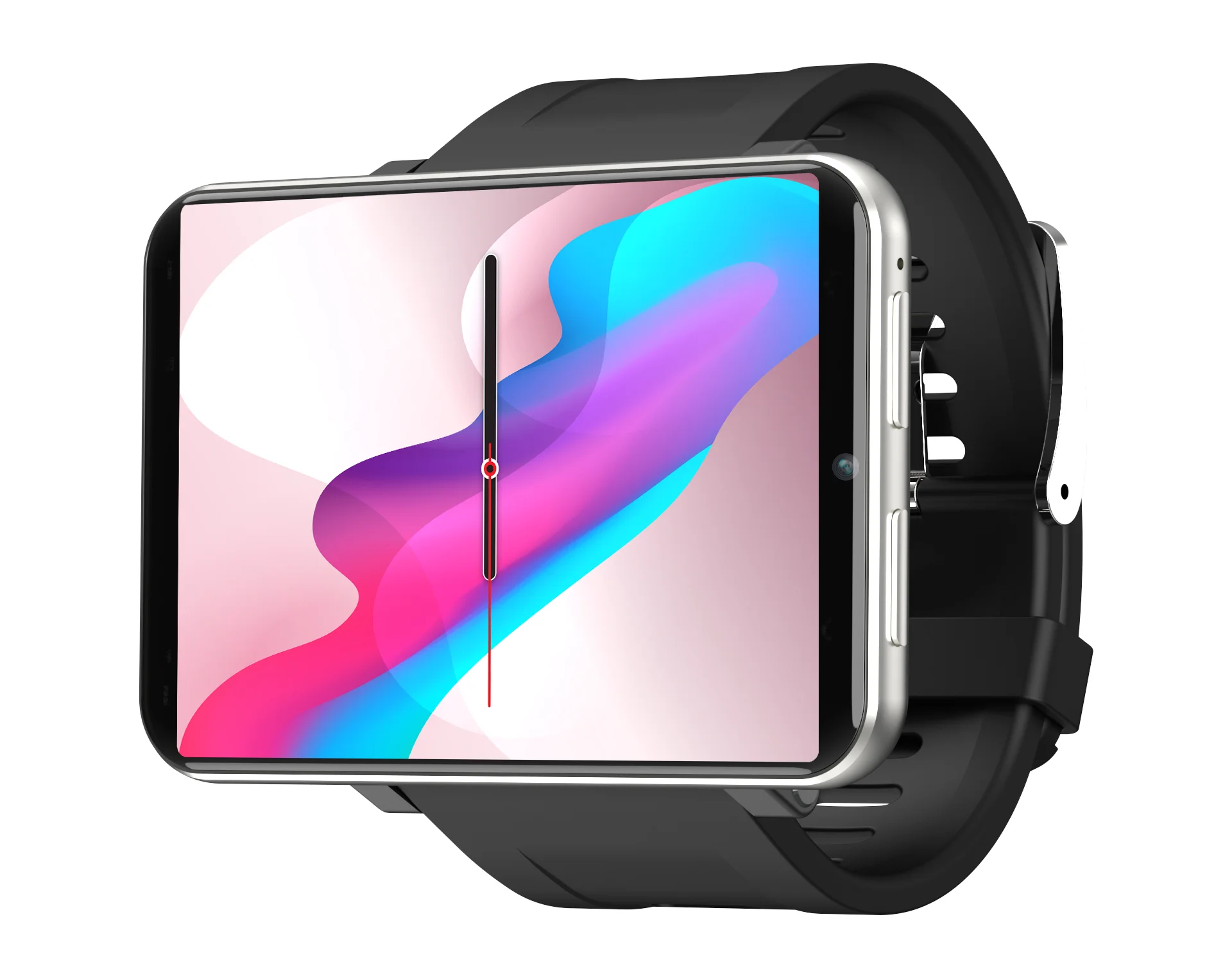sliver LEMFO LEMT 4G Смарт-часы 2,86 дюймов Большой экран Android 7,1 3G ram 32G rom LTE 4G Sim Камера gps wifi Пульс 2700mAH батарея - Цвет: sliver