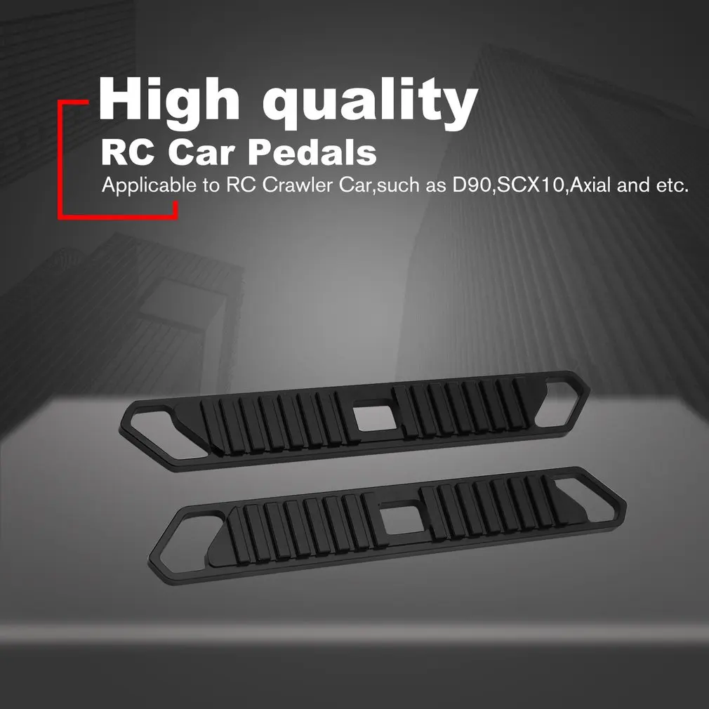 2 шт Имитация металла RC автомобиль боковая педаль пластина RC модель части аксессуар RC ножная педаль для автомобиля для RC Гусеничный автомобиль D90 осевой SCX10