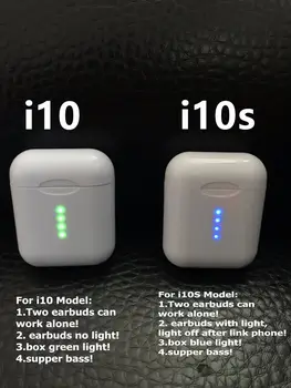 

i10 tws i10S Bluetooth Earphones Wireless Sensor Inteligente Touch control for IPhone Xiaomi Mobile Android Phones PK i20 i80