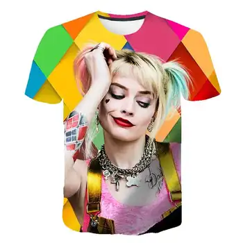 

3D kids T-Shirt Suicide Squad Children's wear Harley Quinn The Joker boys clothes 3D camisetas Summer Short Sleeve streetwear