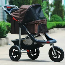 Ультра-Роскошная легкая складная БОЛЬШАЯ и средняя коляска для домашних животных, кошек, собак