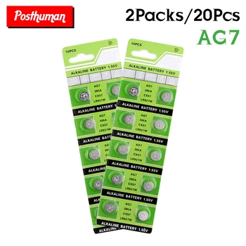 

20x AG7 SR927W 1.55V Volt Cell Alkaline Batteries LR927 LR927W S28 SP395 SR57 SR57L SR927 SR927SW TR927W V395 Coin Button