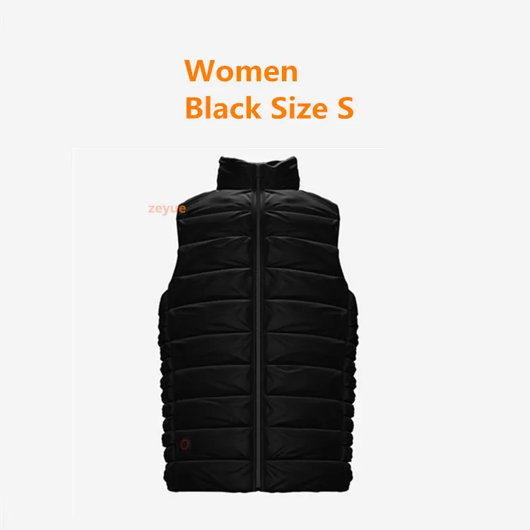 Women Black S Xiaomi Cottonsmith Графеновый умный терморегулирующий пуховый жилет с 4 передачами для мужчин и женщин, теплая одежда - Цвет: Women Black S