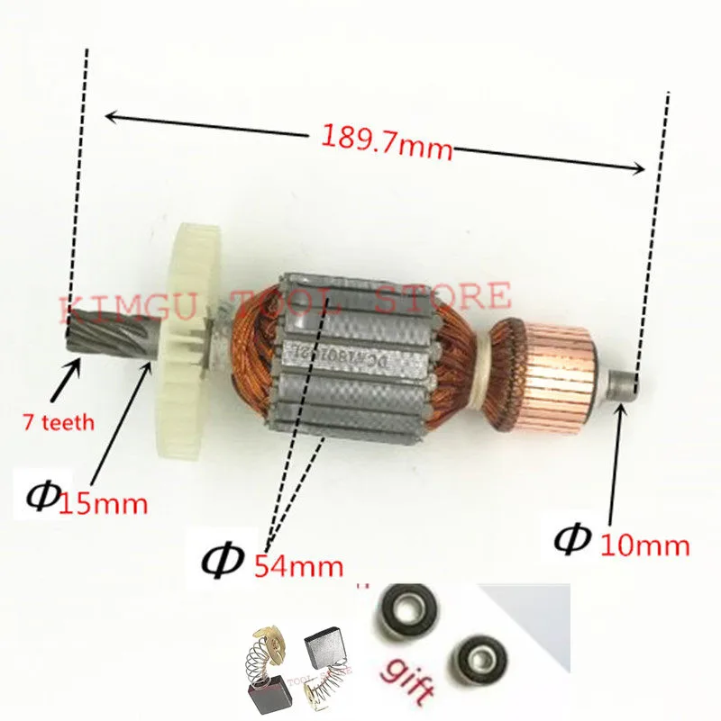 AC220-240V Rotor Engine Anchor Armature Replacement for MAKITA HM1304 HM1304 Rotor Armature photo