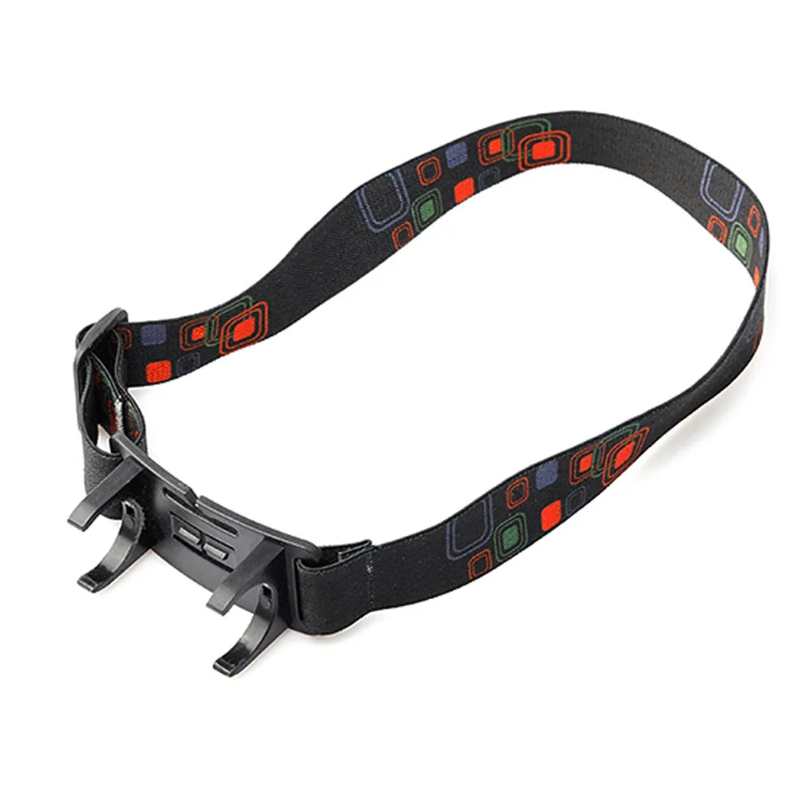 Flashlight Holder Head Strap Flashlight Clip Elastic Head Strap for 24mm LED Flashlight to Headlamp