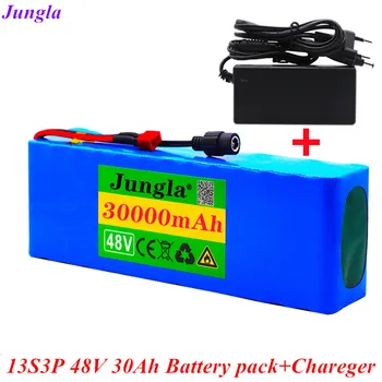 

48v battery agli ioni di liio 48v 30Ah 1000w 13S3P battery 54.6v E-bike Motorino bicicletta Elettrica BMS + charger