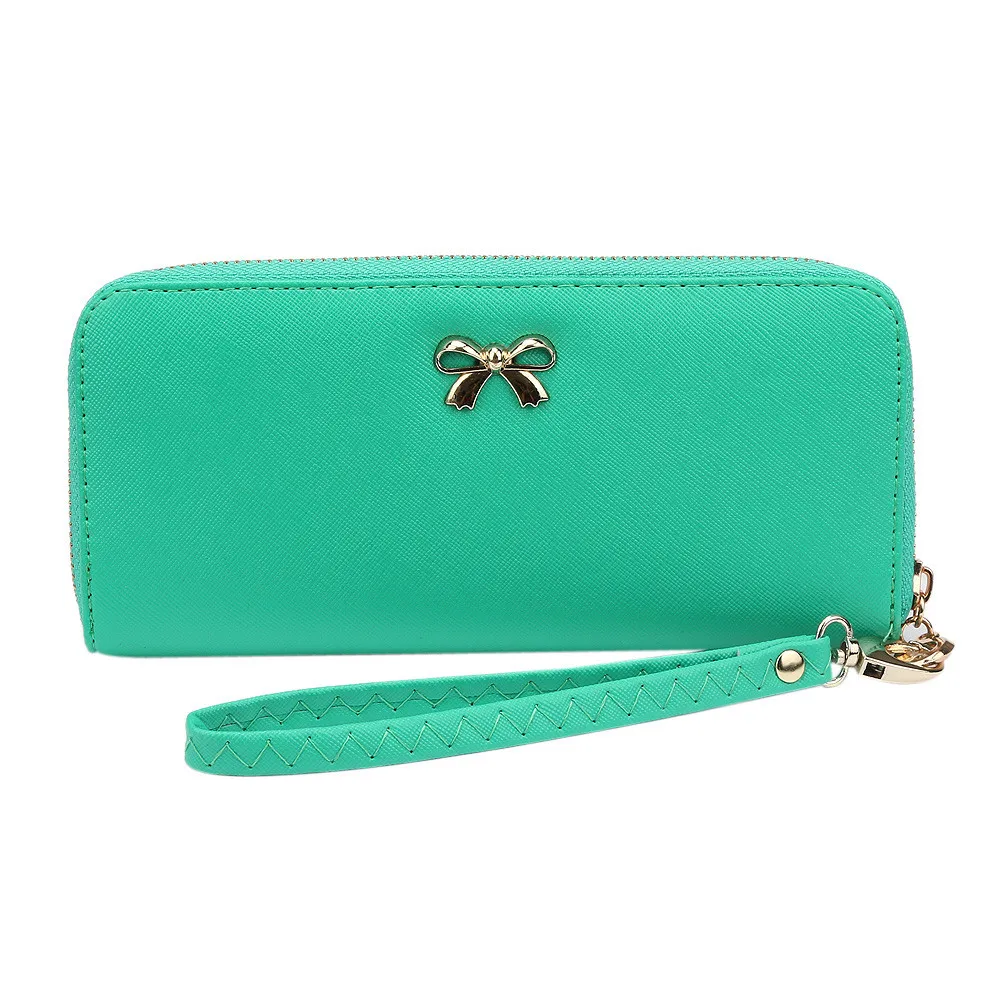 

MUQGEW Women Bag Korean Cute Bowknot Purse Solid Color Wearable Handbags Short Wallet Handbag For Girls 2019 Bolso Mujer New