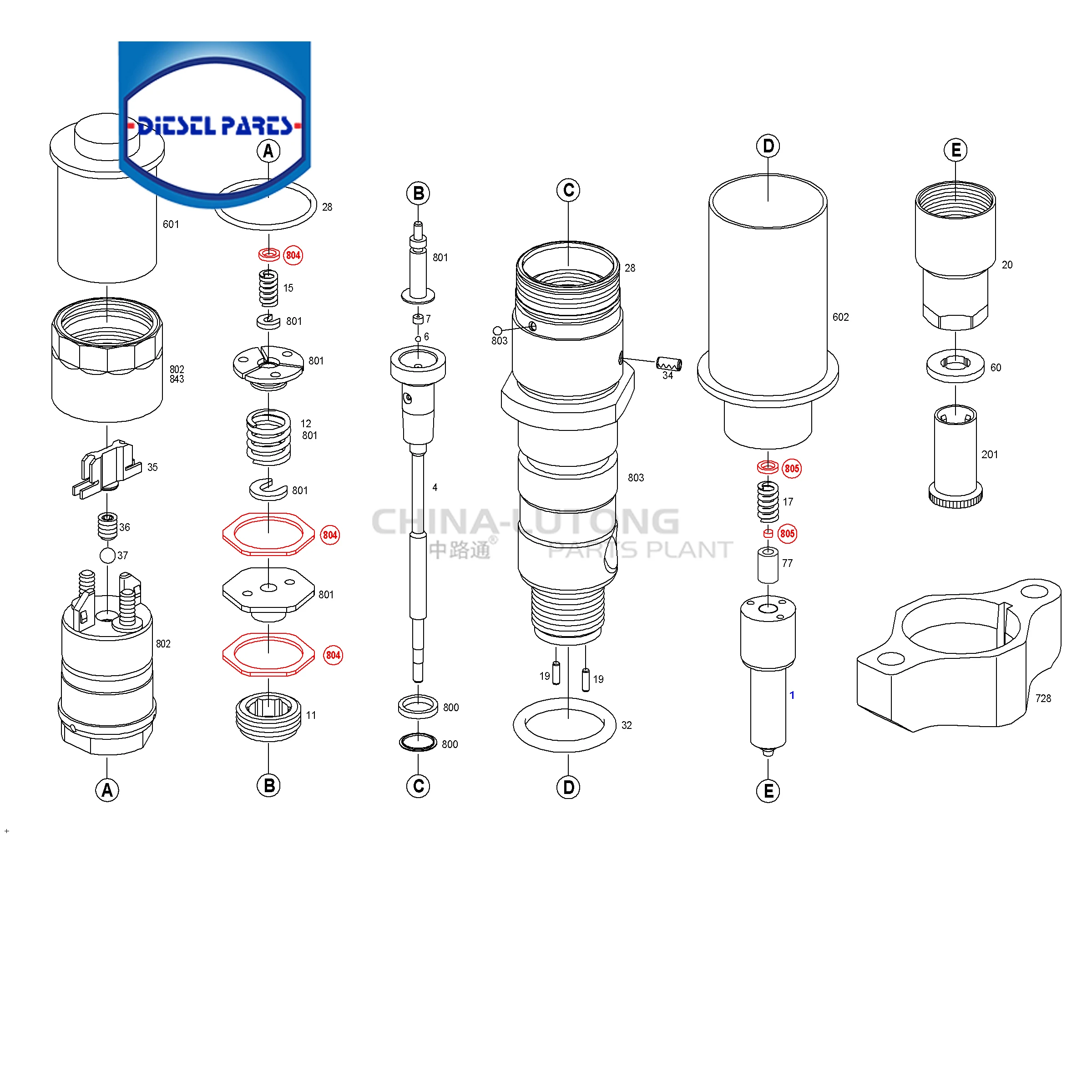 Высокое качество инжектор common rail 0 445 120 236 для Cummins PC359-7, QSL9