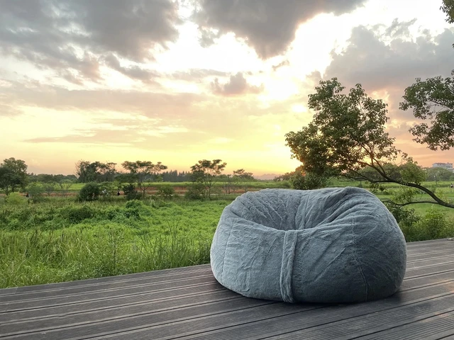 Sofá Puff grande sin relleno, asiento de suelo, futón perezoso, cama,  Tatami, silla de salón cómoda, envío directo