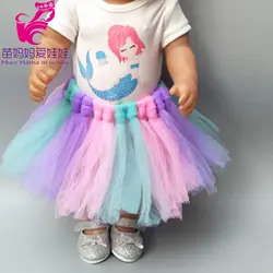 18-дюймовая кукла кружевное платье for43cm baby Doll платье комплект подарок на день рождения