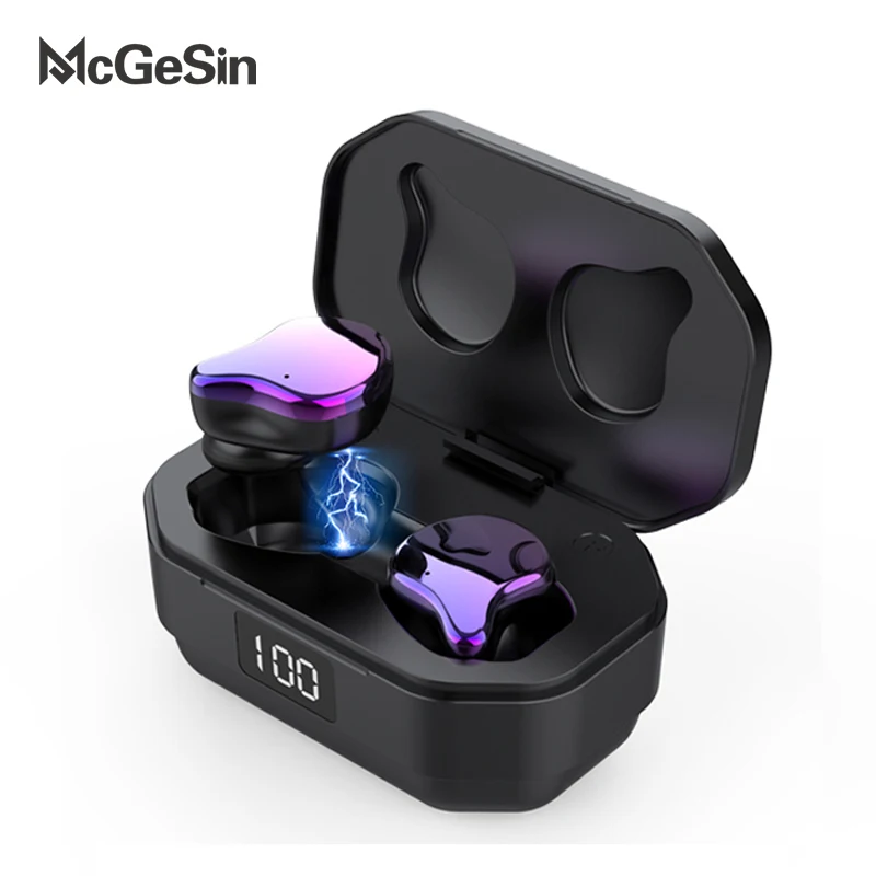 

McGeSin G01 Tws Earphones HIFI Stereo Waterproof Headphone In Ear Wireless Bluetooth Headset Power Display Earbuds For PHONE