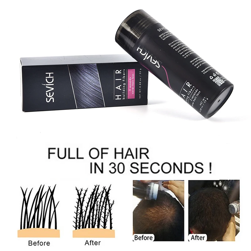 25g Hair Fibers Keratin Anti Hair Loss Product Concealer Refill Hair Building