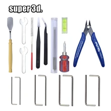 3D Printer Removal Tools set Nozzle Cleaning Kit Tweezers Shovel Wrenches Screwdriver for 3d printer Filament PLA ABS Reprap heacent reprap prusa mendel 3dp02 3d printer assembly kit 0 3mm nozzle 1 75mm filament