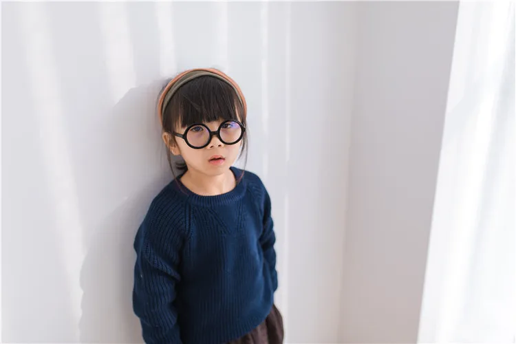 Свитер для маленьких девочек; свитер для маленьких девочек; Детские свитера для мальчиков - Цвет: Черный