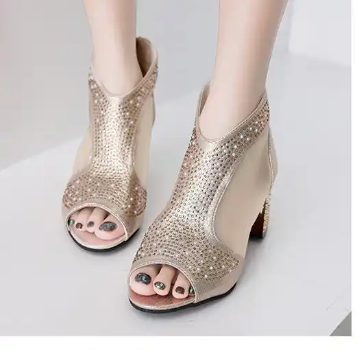 silver bling sandals