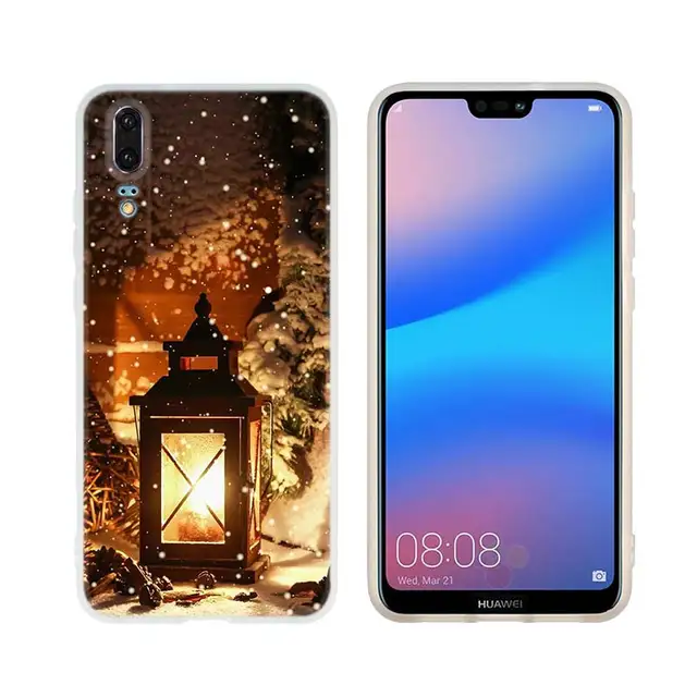 Soft Silicone Case For Huawei P50 P40 P30 P20 Lite E Pro Plus P Smart Z 2019 2020 Coque Winter warmth hd printing 10