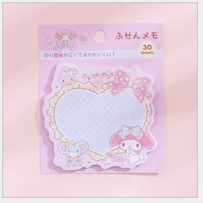 My melody notepad Lovely Melody, маленькие звезды-близнецы, Cinnamoroll Gudetama, ежедневный план, список, аксессуары для планировщика, индекс, липкий блокнот для заметок - Цвет: My melody notepad