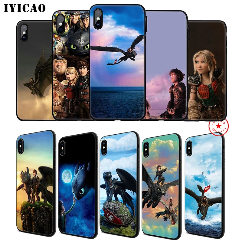 IYICAO How To Train Your Dragon Soft Phone Case for iPhone 11 Pro XR X XS Max 6 6S 7 8 Plus 5 5S SE Silicone TPU |