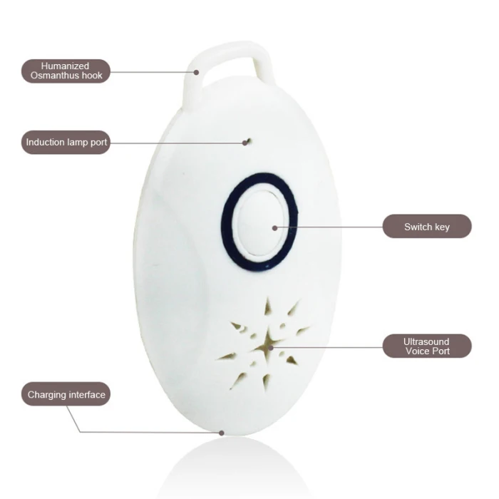 Ultrasonic Mosquito Repellent Portable Outdoor Pest Insect Flea Prevention Repeller MDJ998