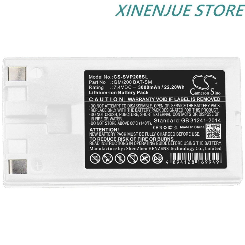 Портативная фотобатарея для Sato VP208 PW208 PW2NX PW208NX GM/200 Cameron Sino 7 4 В 3000 мАч батарея EXW