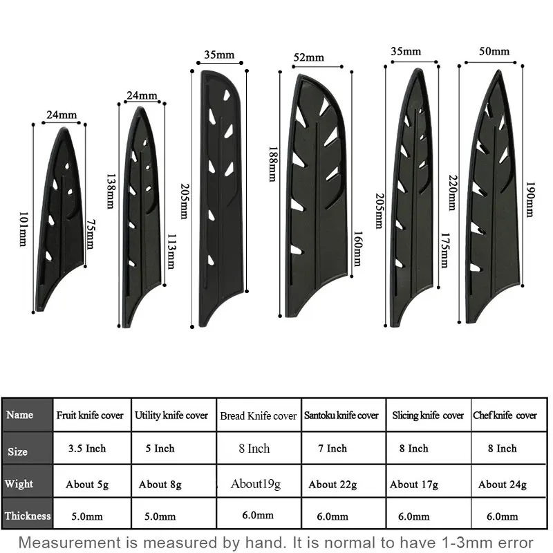 Кухонные ножи из нержавеющей стали, кухонные принадлежности, аксессуары, нож для очистки овощей Santoku, нож для нарезки хлеба из нержавеющей стали - Цвет: Knife Cover