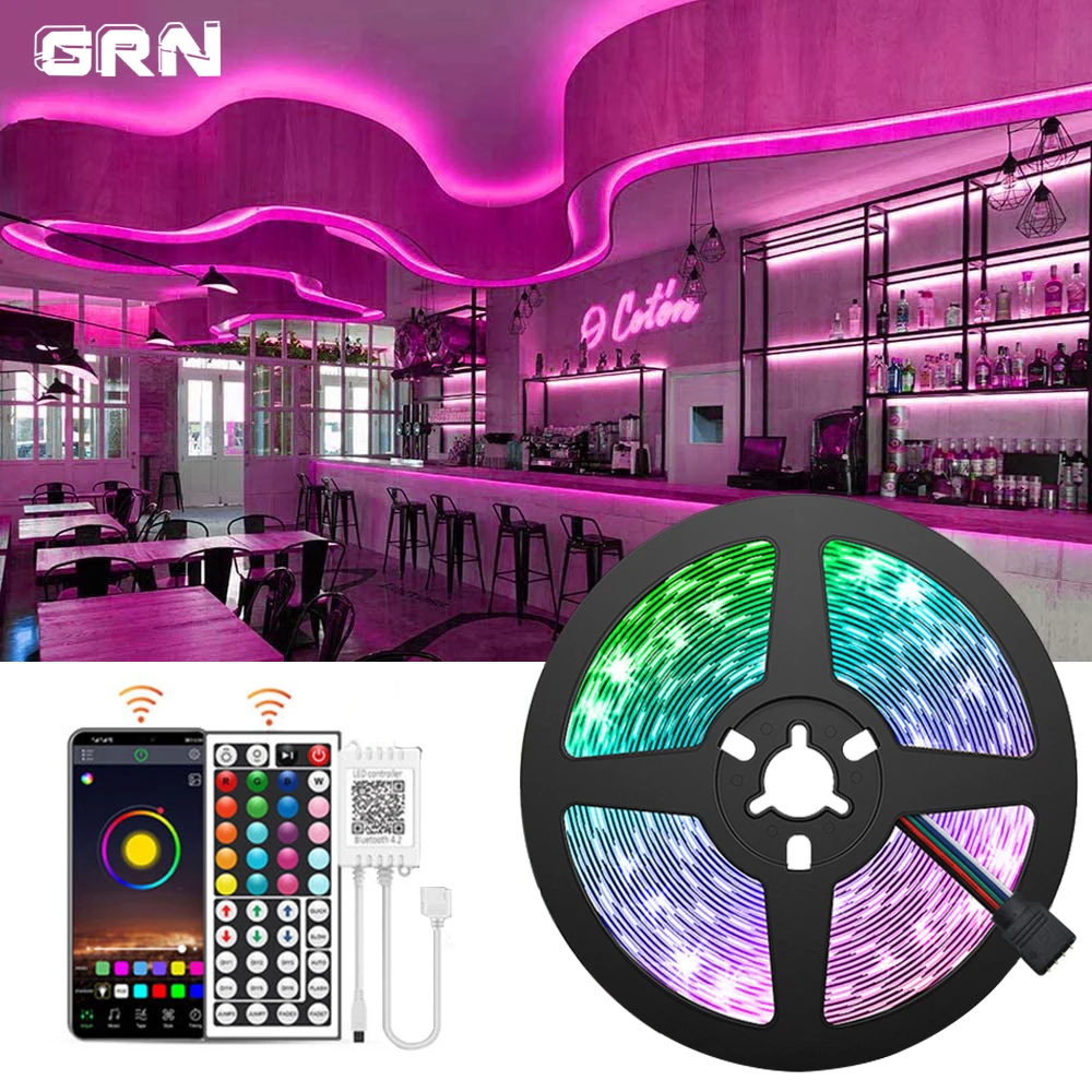 

Светодиодная ленсветильник RGB 5050, 60 светодиодов/м, 12 В постоянного тока