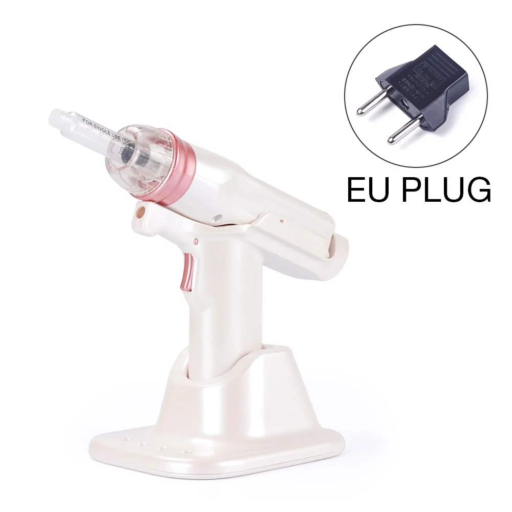 EU PLUG (220-240V) Пистолет для гидролифтинга, Корея, мезотерапия EZ, мезотерапия с отрицательным давлением, мезотерапия, гидролифтинг, инжектор воды, микрокристалл, инъекция - Цвет: EU PLUG (220-240V)