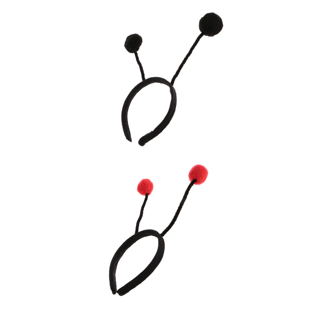 2Pieces Multicolor Girl Kids Insect Antenna Headband Bumblebee Ant Alien Costume