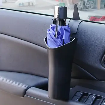 

Multifunctional Car-Mounted Umbrella Storage Bucket ABS Plastic Pe Hanging Zigzag Anti-Skid Design Trash Can