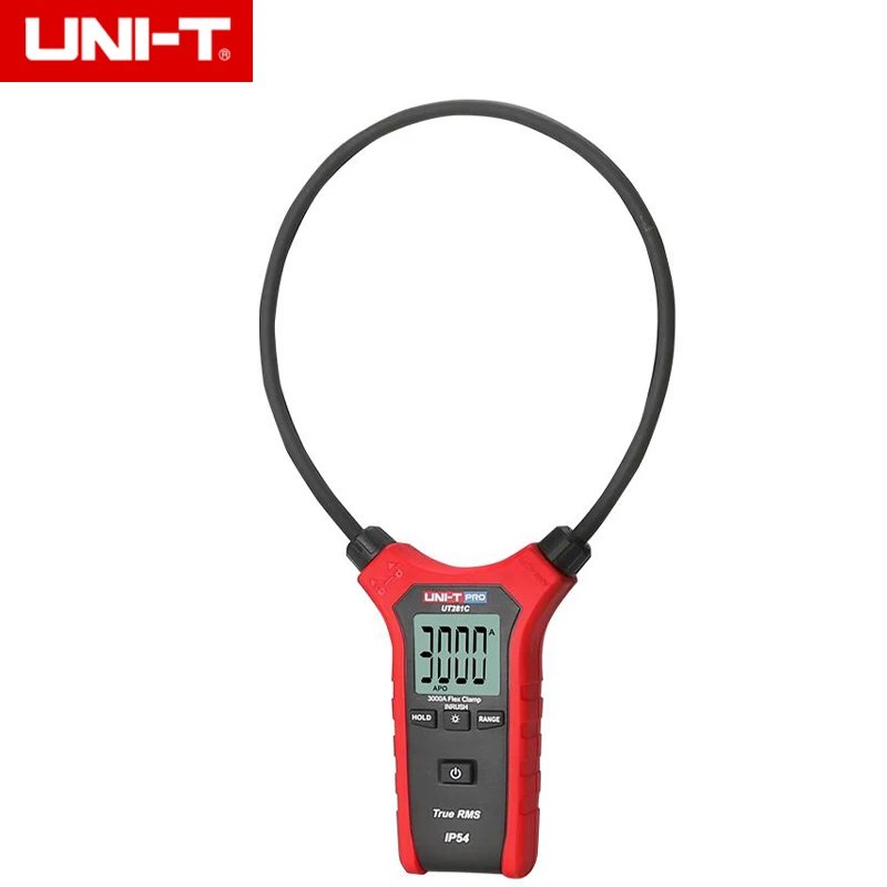 UNI-T UT281C True RMS AC 3000A гибкий клещи IP54 амперметр, универсальная настольная подсветка и автоматическое выключение