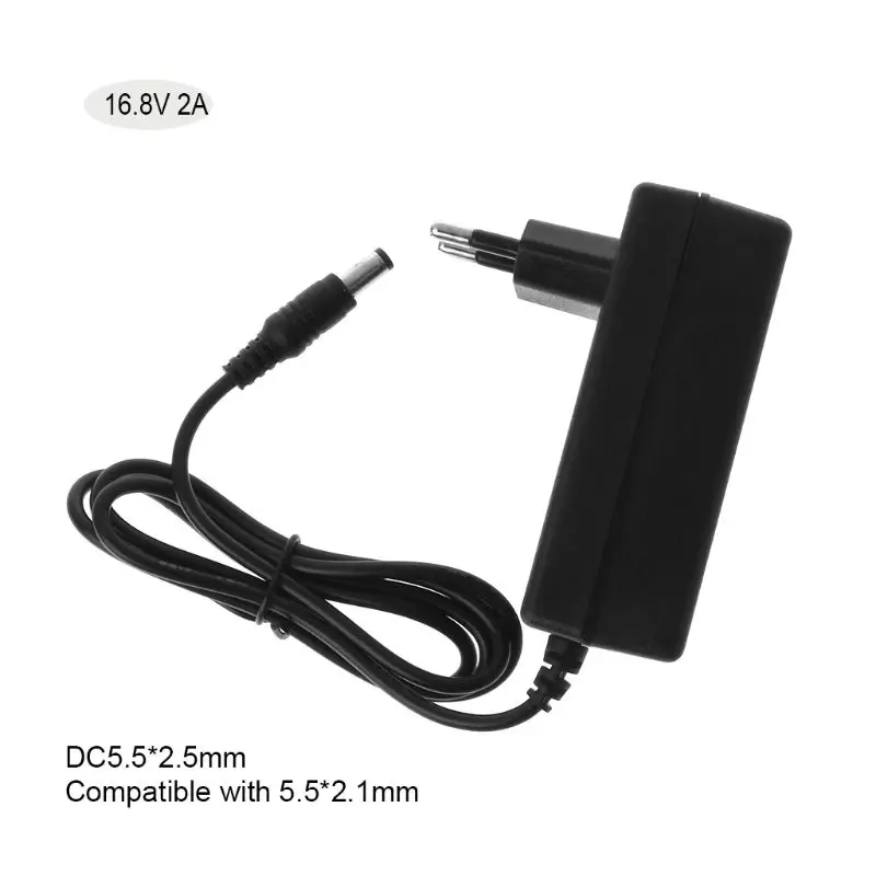 

Battery Charger 16.8V DC 2A Intelligent Lithium Power Adapter EU Plug