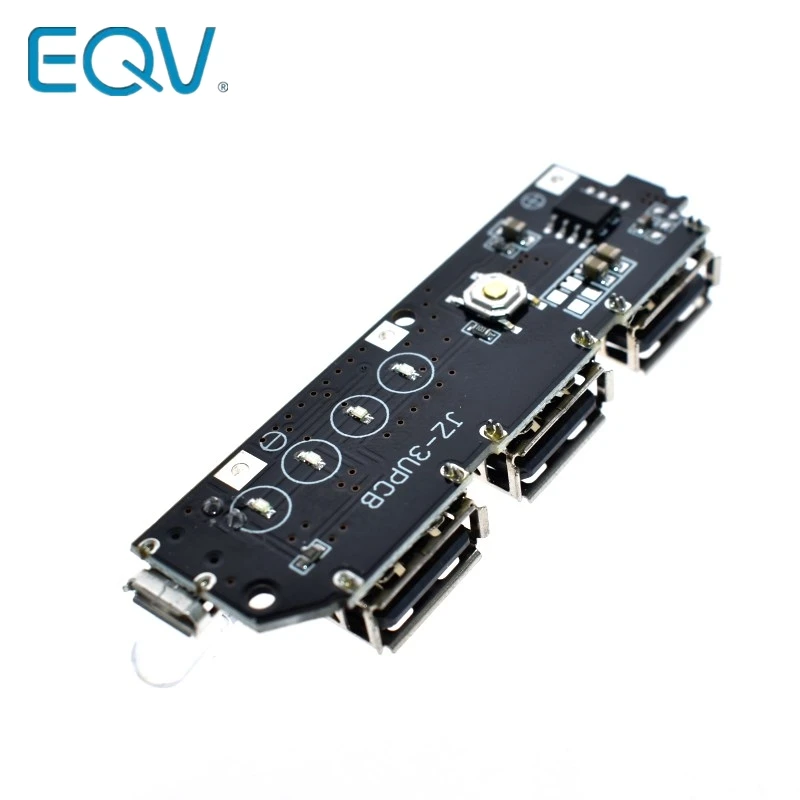 5V 1A 1.5A 2.1A 3 USB зарядное устройство печатная плата Повышающий Модуль 18650 Li Ion чехол