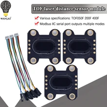 Vl6180 vl53l0 vl53l1 time-of-flight (tof) laser variando built-in algoritmo mcu tof050f tof200f tof400f 50cm/2m/4m modbus/iic i2c