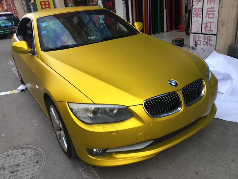 Gold Matt Metallic Vinyl Wrap Sticker-4