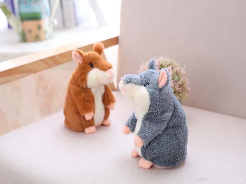 18 см дропшиппинг милый дерзкий говорящий хомяк Mimicry mouse Pet Плюшевые рождественские игрушки говорящий звук Запись Подарки для ребенка