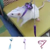 Nylon Pet Harness Leash For Hamster Adjustable Ferret Rat Mouse Bunny Harnesses Vest Lead Rope Leash Guinea Pig Pet Accessories ► Photo 3/6