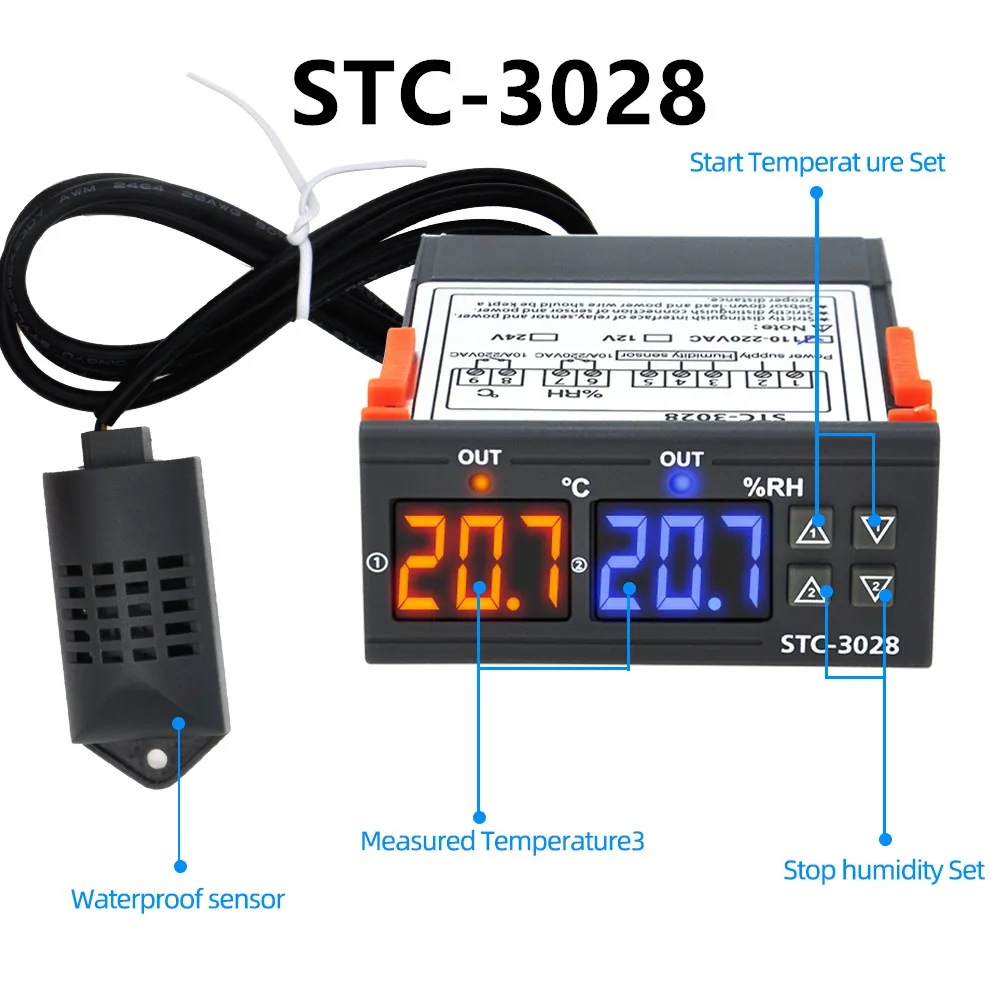 Bazar del Cocinero - Termostato Digital STC-1000 Frio / Calor ✔️Ideal para  poder controlar la fermentación! Se usa con una heladera o freezer donde se  aplica el termostato externo STC-1000 y se