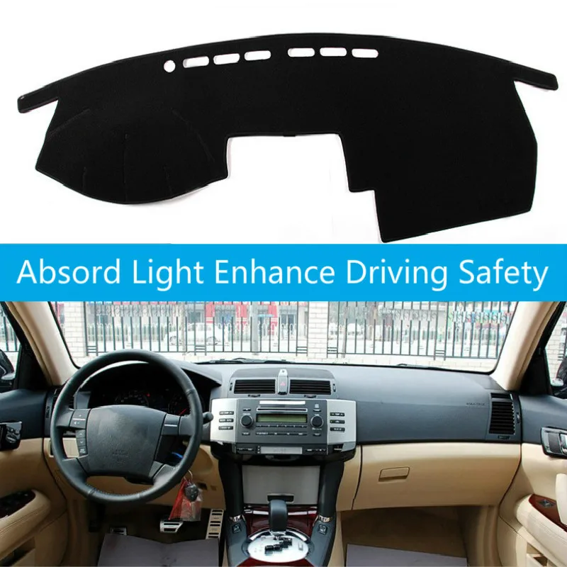 

Car Dashboard Cover Mat Pad Dash Dashmat Sun Shade Instrument Carpet Accessories For TOYOTA Mark X 2004 2005 2006 2007 2008 2009