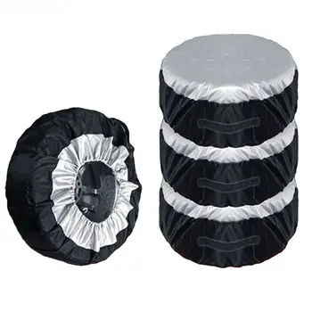 

Tire Cover Case Car Spare Tire Cover Storage Bags Carry Tote Polyester Tire For Cars Wheel Protection Covers 4 Season
