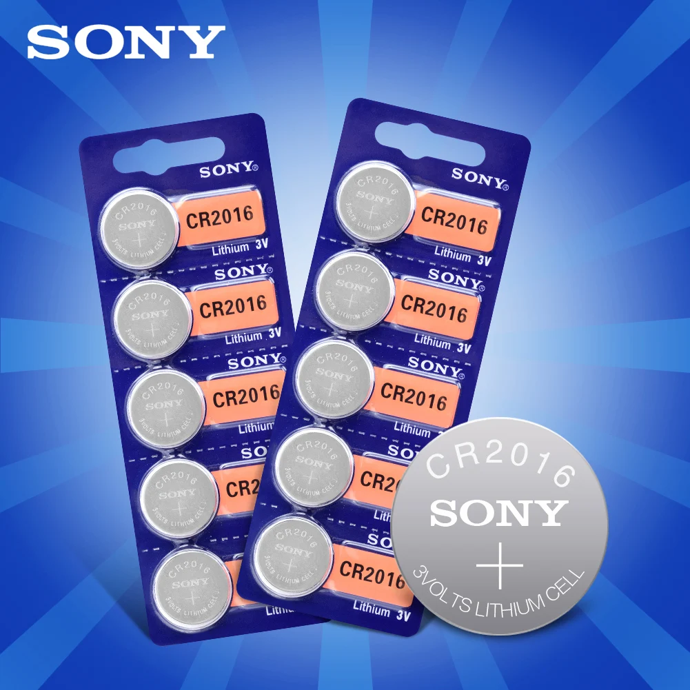 10 шт. для sony 3 в CR2016 литиевая монета ячеек Кнопка Батарея CR 2016DL2016 KCR2016 LM2016 BR2016 Часы с калькулятором игрушки